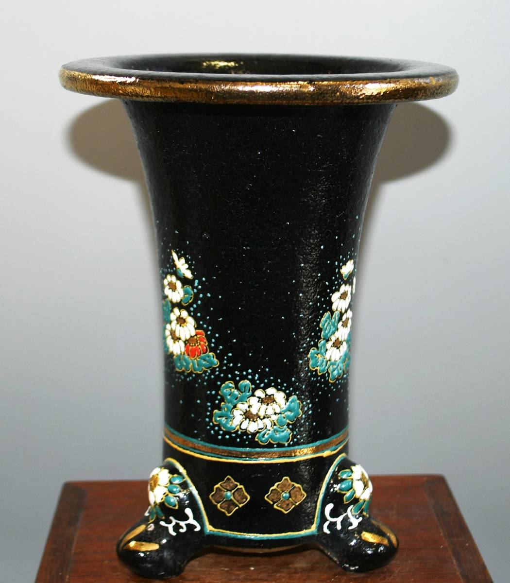 蘭遊園 富貴蘭『天山鉢(富貴蘭瑠璃色透かし彫り鉢)』 古鉢 蘭鉢 春蘭