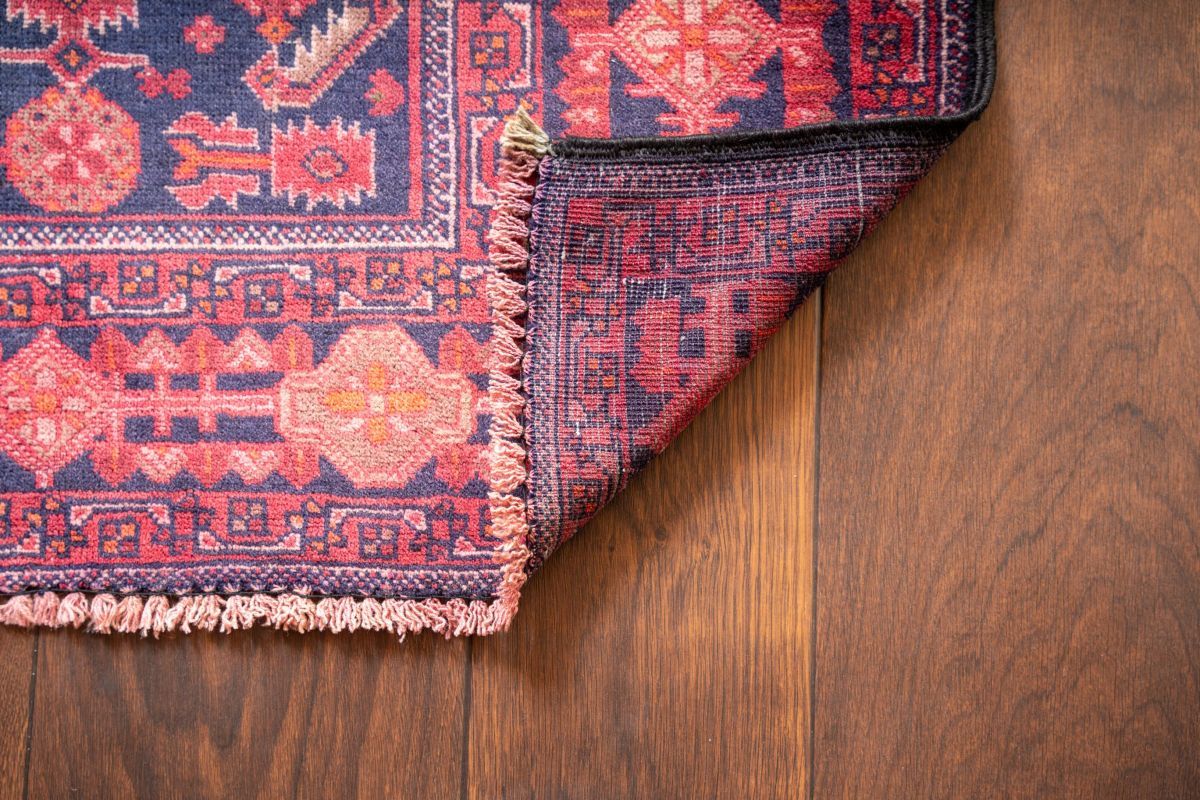 ペルシャ絨毯 手織り 190×127cm ヴィンテージラグ オールドpersia