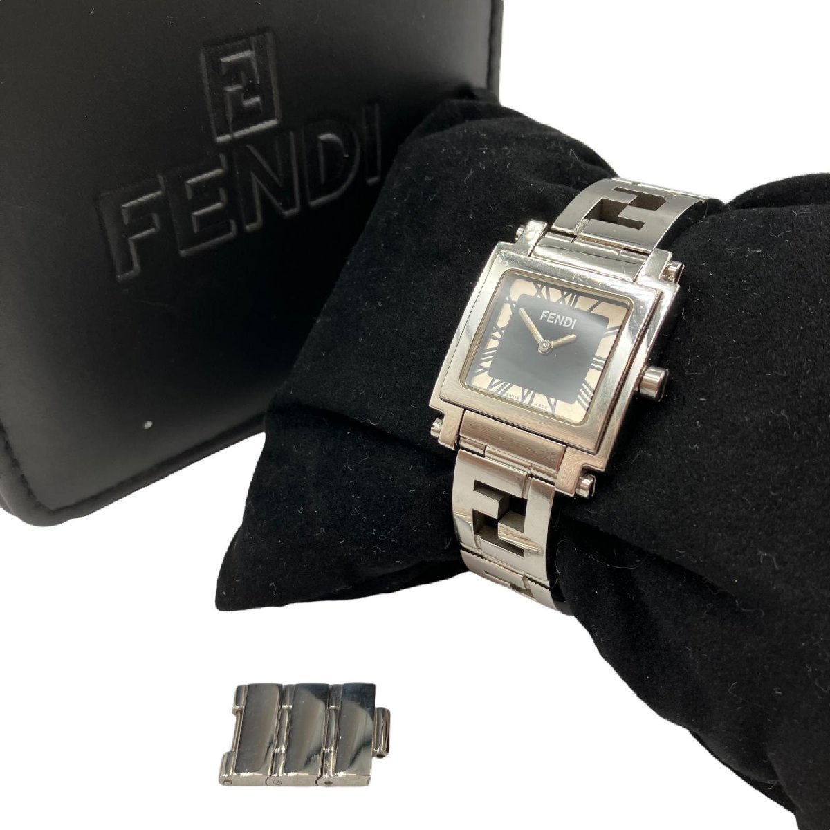 2410602962 ＃ FENDI フェンディ 660L クォーツ QZ 2針 スクエア