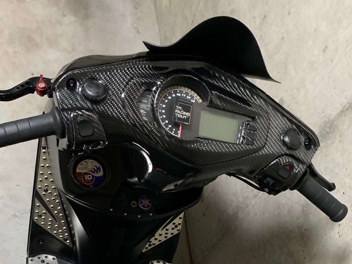シグナス4型 武川スーパーマルチLCDメーター 専用カーボンカバー付き 