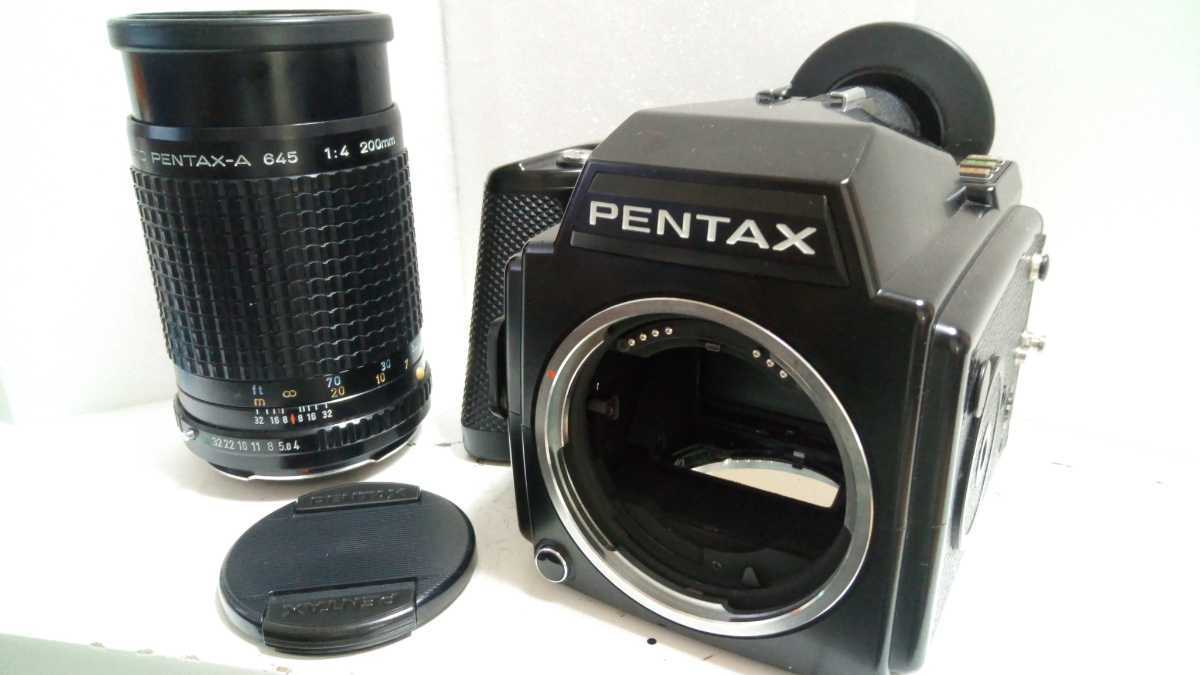 ペンタックス PENTAX 645 smc PENTAX-A 645 200mm F4 通電OK ジャンク