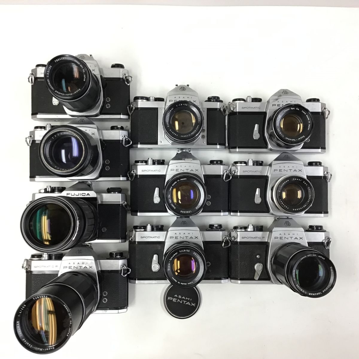 Pentax M42マウント SPⅡ SPF + 50mm 1.4 ， 55mm 1.8 他 一眼レフ 10