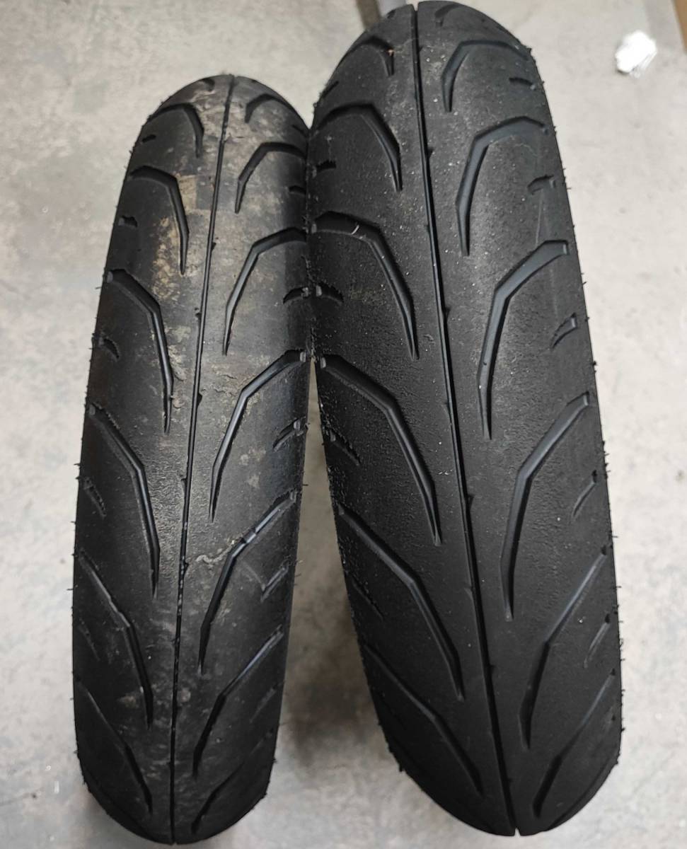 ダンロップTT900GP前後セット 110/70-17 140/70-17 5時間弱走行 【公式