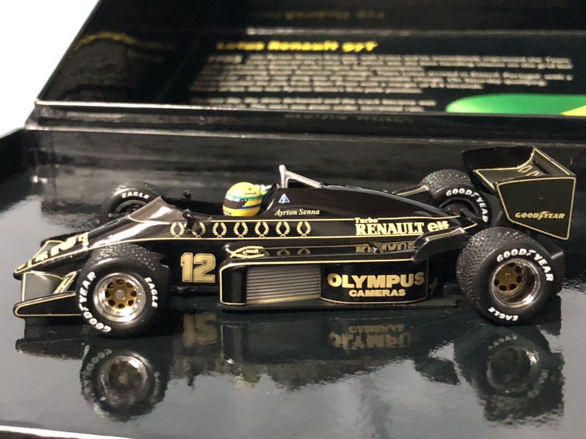 ミニチャンプス製 F1 ロータス ルノー 97T 1985年 アイルトン セナ 1/43