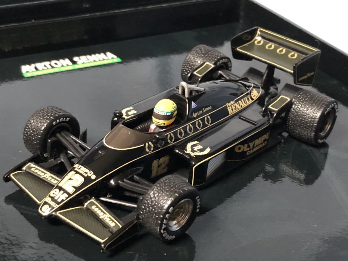ミニチャンプス製 F1 ロータス ルノー 97T 1985年 アイルトン セナ 1/43
