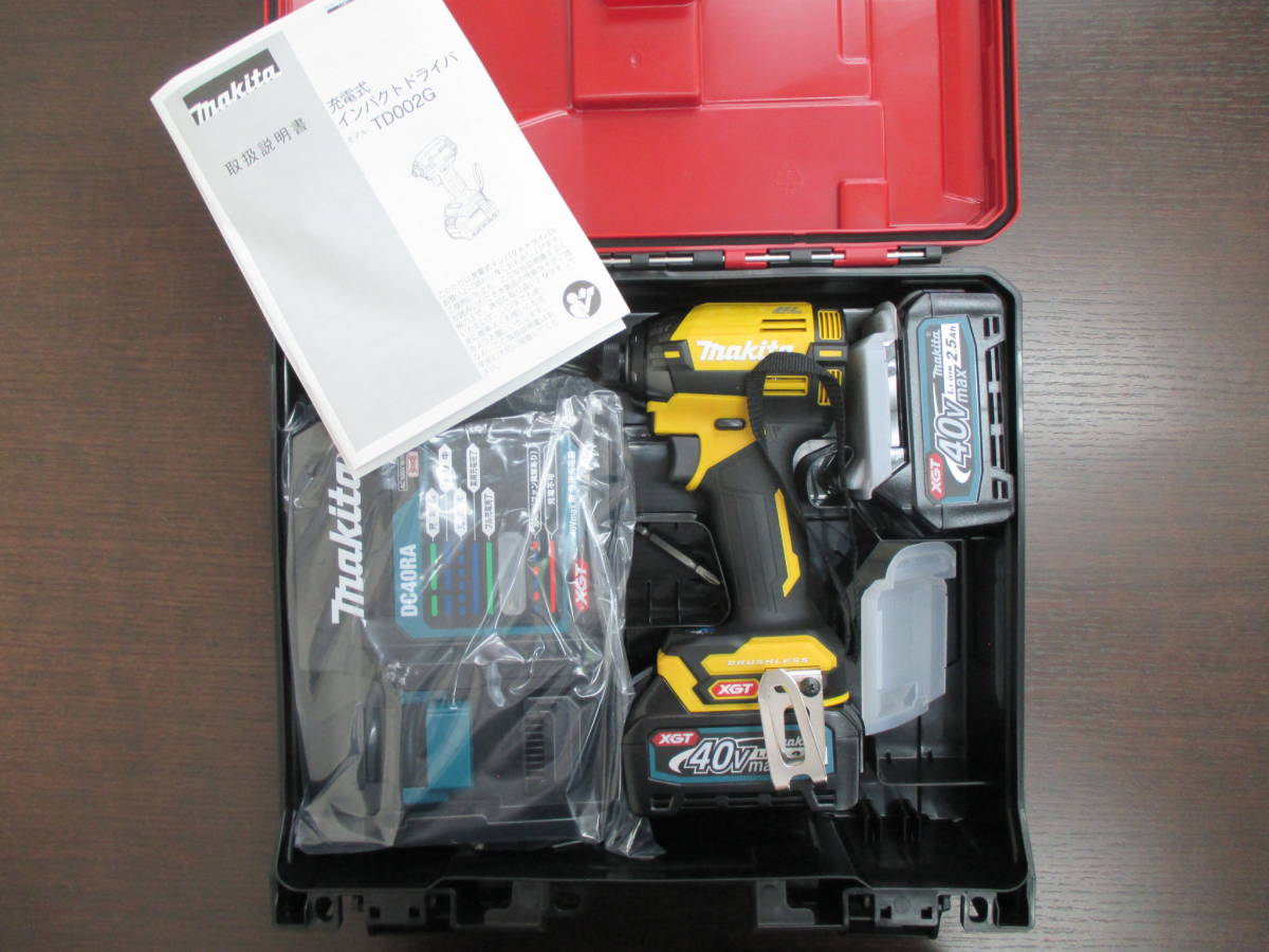 【赤字超特価，2025】 工具祭 マキタ makita 充電式 インパクトドライバ① TD002GDXFY イエロー 40V 2.5Ah 黄色(本体)｜売買されたオークション情報、yahooの商品情報をアーカイブ公開 - オークファン インパクトドライバ