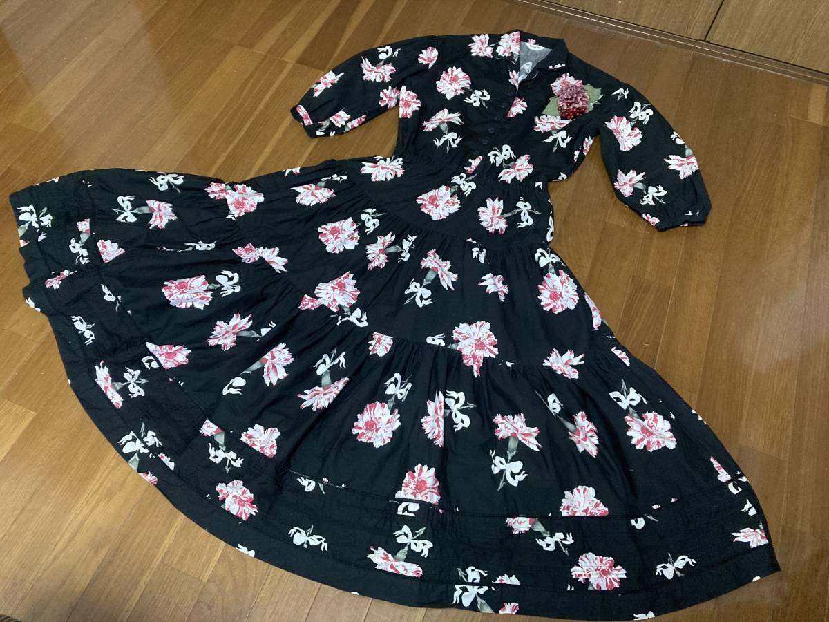 超希少 インゲボルグ ピンクハウス チューリップ柄 キルティング 