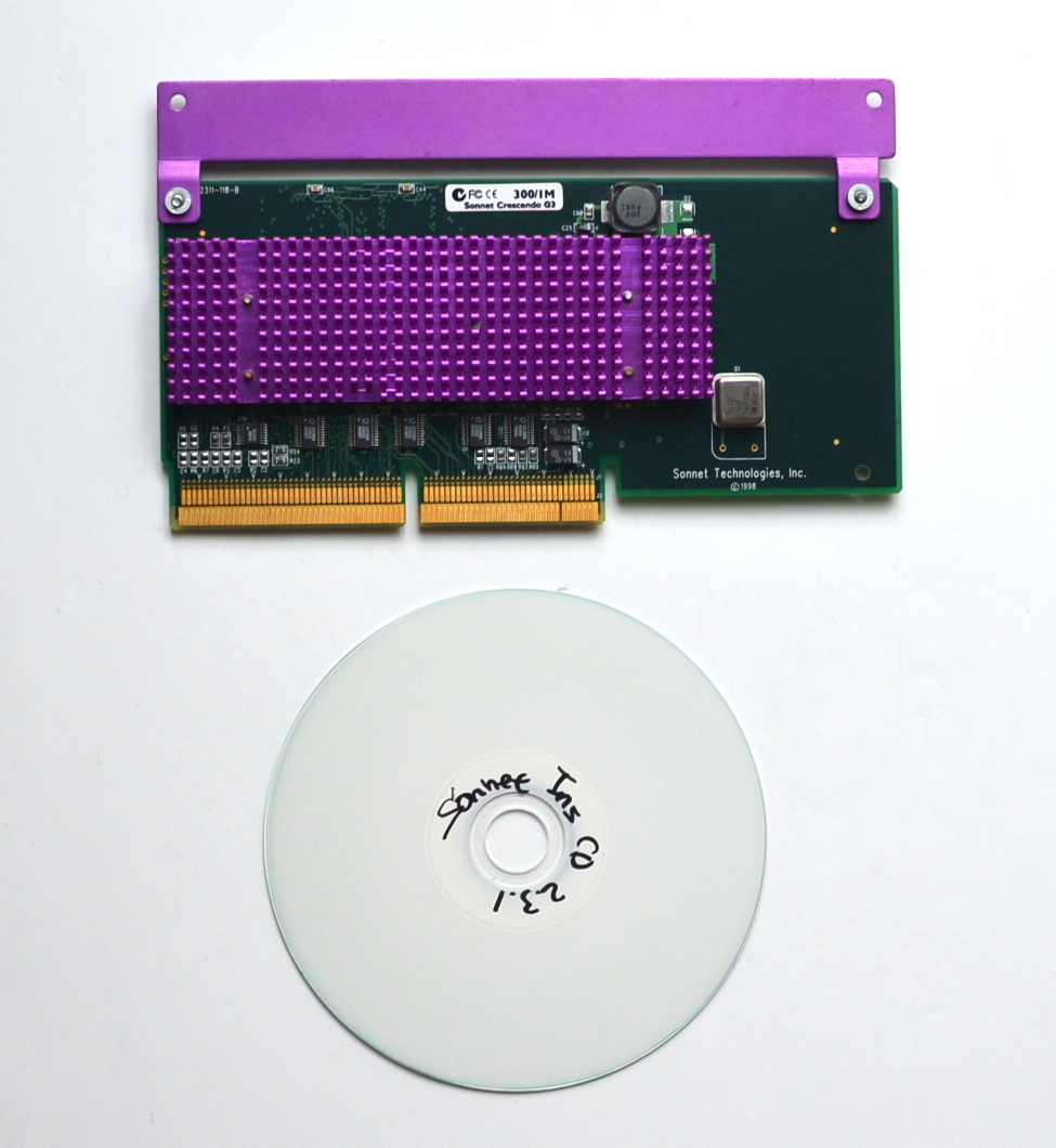 希少！PCI Power Mac用 Sonnet Crescendo G3 PCI 300MHz/1M 完動品 