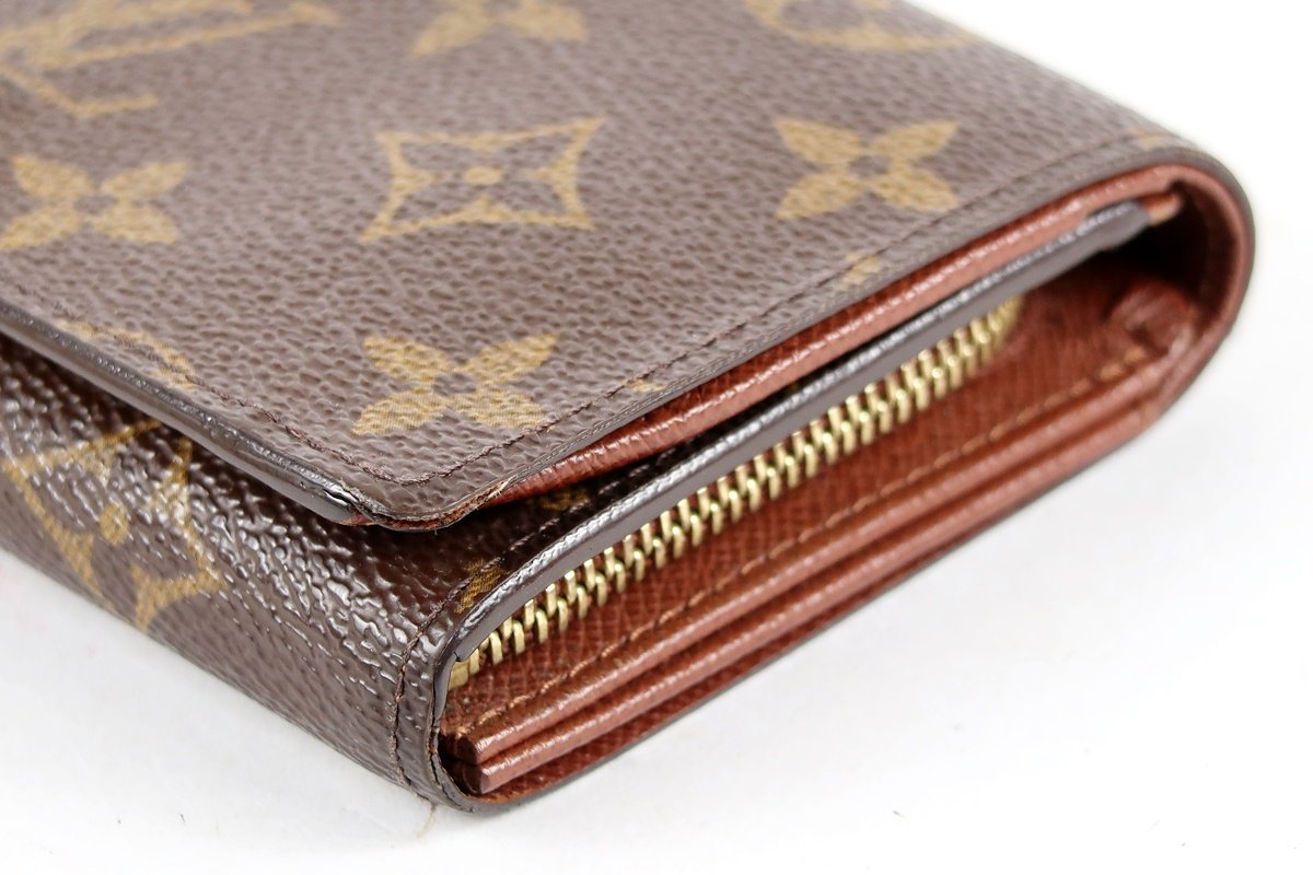 美品】LOUIS VUITTON ヴィトン モノグラム 二つ折り財布 ブランド