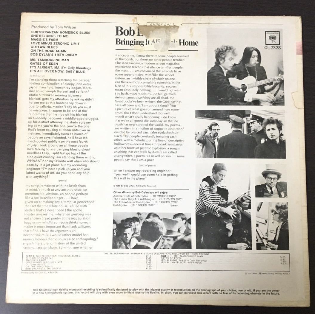 米国原盤 Mono Bringing It All Back Home 2Eyes 完オリ初版 US