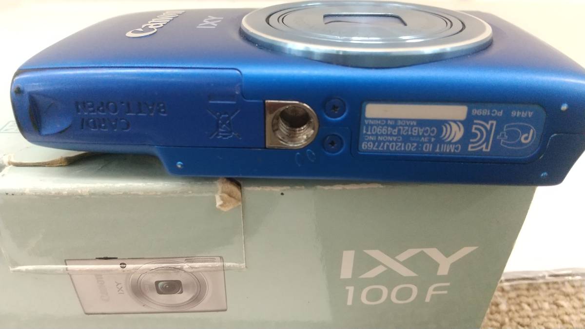 2815 CANON IXY 100F キヤノン コンパクトデジタルカメラ ブルー 箱 