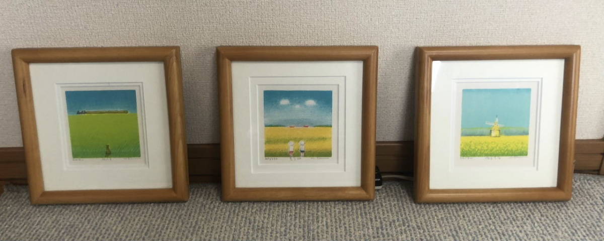 府川誠先生 リトグラフ 3点セット 石版画、リトグラフ 美術品 【公式