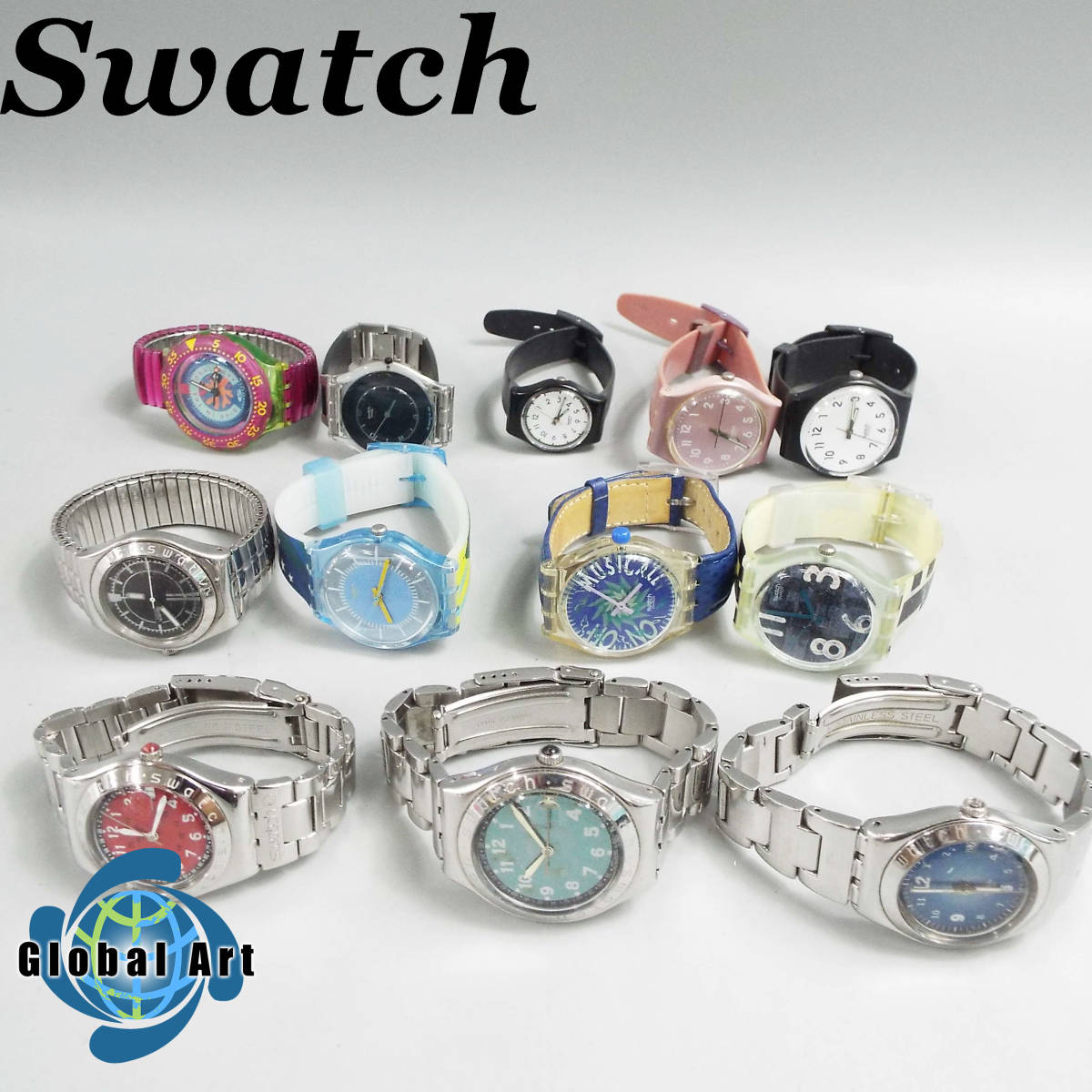 Swatch スウォッチ 腕時計まとめ売り 6本セット い08554/SWATCH スウォッチ/クオーツ/腕時計/まとめて/計12点セット