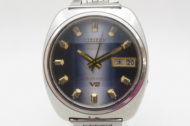  1円 稼働品 CITIZEN SEVEN STAR V2 シチズン セブンスター カットガラス 4-771010 Y 自動巻き メンズ腕時計 8-6-73(その他)｜売買されたオークション情報、yahooの商品情報をアーカイブ公開 - オークファ その他