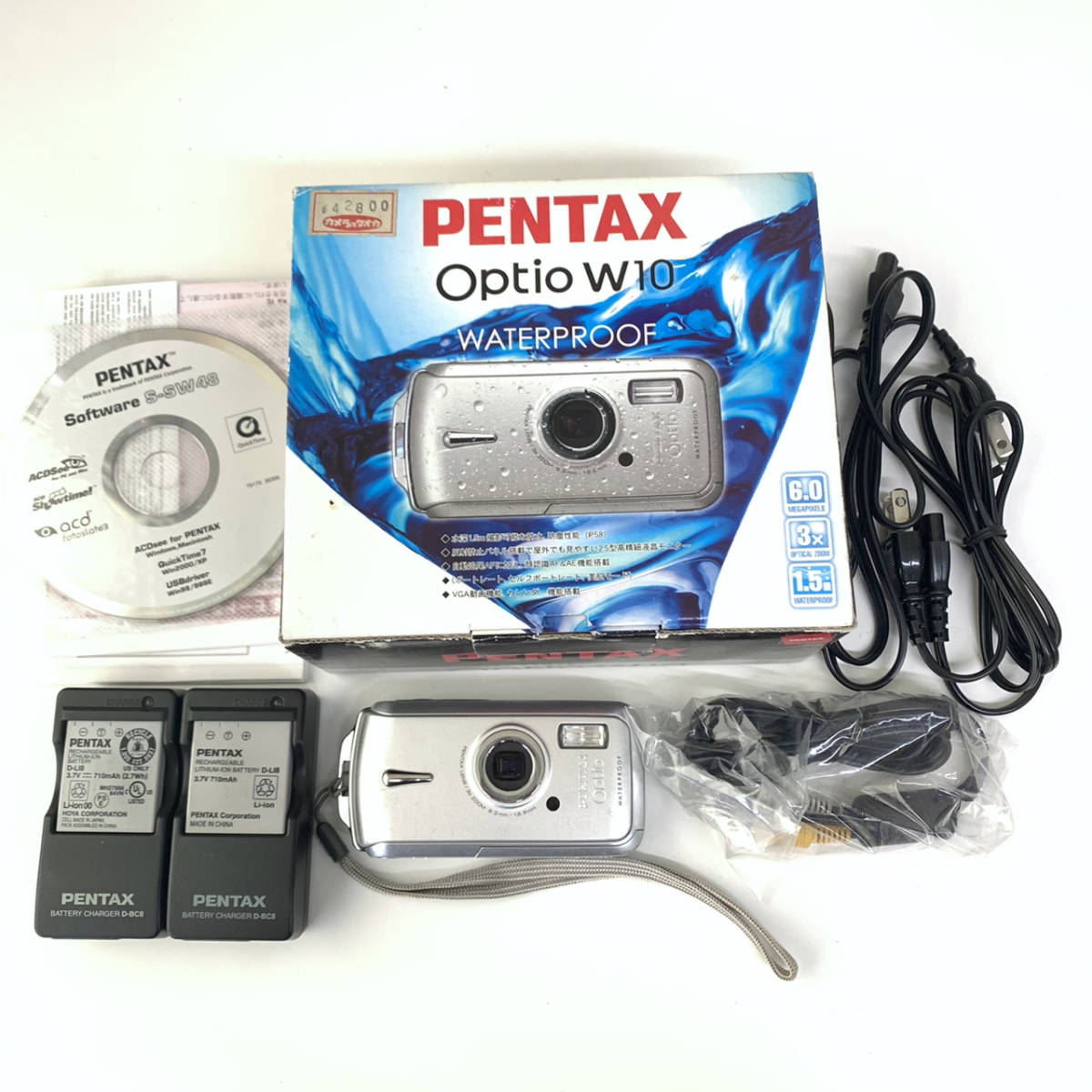 動作品 PENTAX ペンタックス OPTIO オプティオ W10 コンパクト