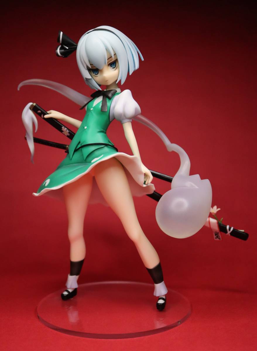 塗装済完成品 魂魄妖夢 東方 ガレージキット ふらっとわーく ぱっとん