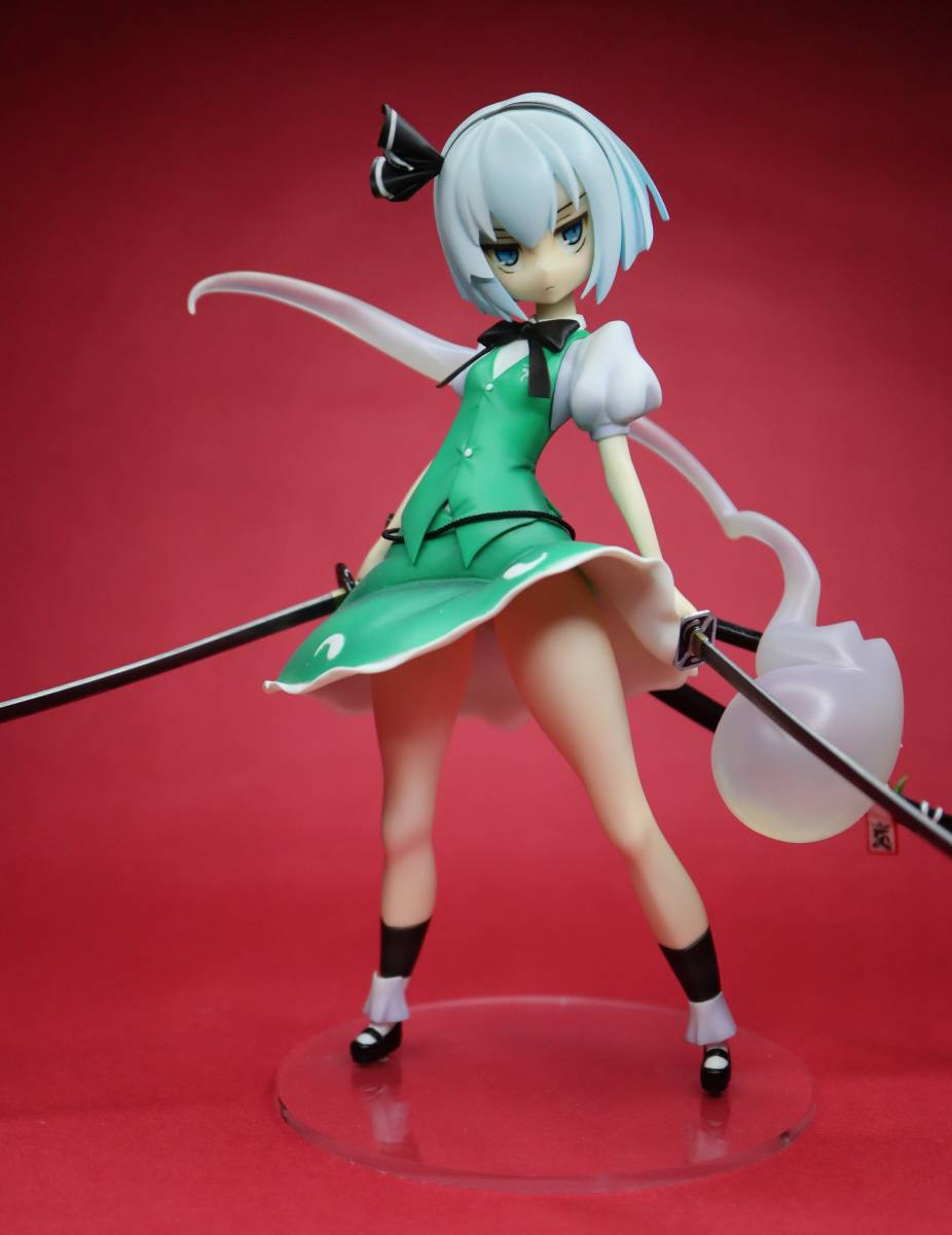 塗装済完成品 魂魄妖夢 東方 ガレージキット ふらっとわーく ぱっとん 