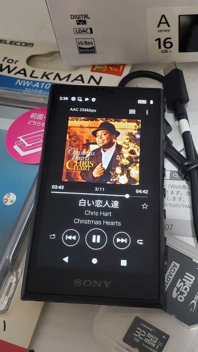 □美品□NW-A105 16GB ハイレゾ対応 ブラック Bluetooth ノイズ