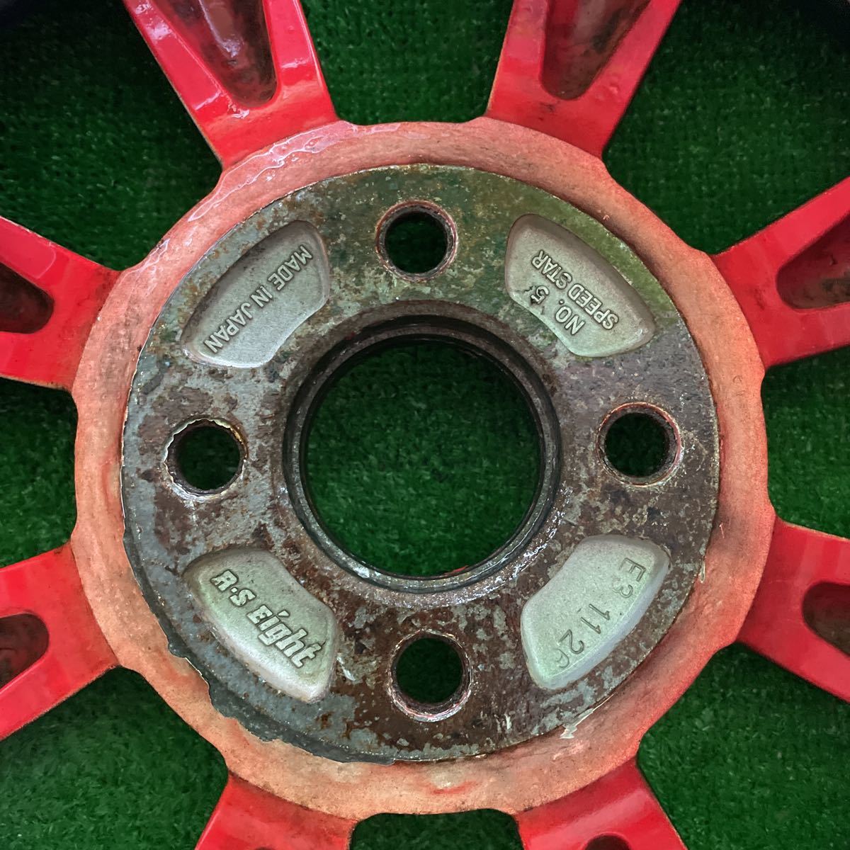 5378】深リム BBS RS 15インチ 6.5J +34 PCD100 ホイール1本 RS033