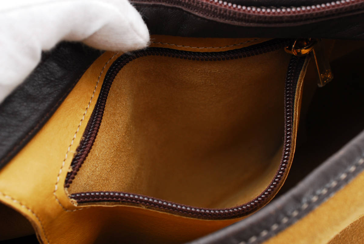 レディース 美品 LOEWE スエード アウター ラビットファー Lサイズ 