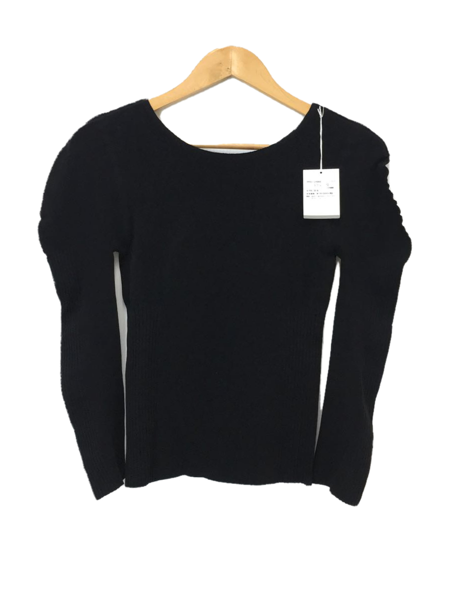 PLEATS PLEASE ISSEY MIYAKE◆長袖カットソー/3/ナイロン/BLK/無地