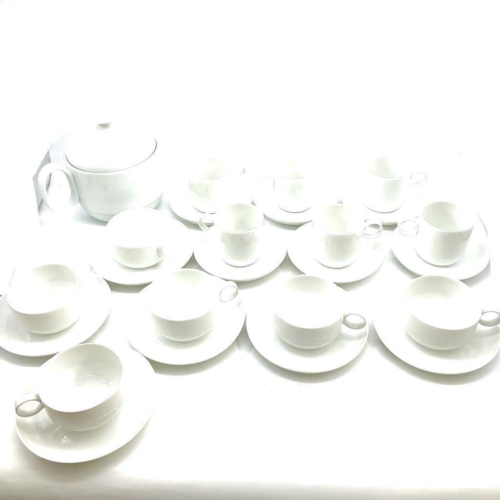  Rosenthal studio-line C-869 ローゼンタール スタジオライン カップ&ソーサー 12客 ティーポット ティーセット 洋食器 ホワイト 白(ローゼンタール)｜売買されたオークション情報、yahooの商品情 ローゼンタール