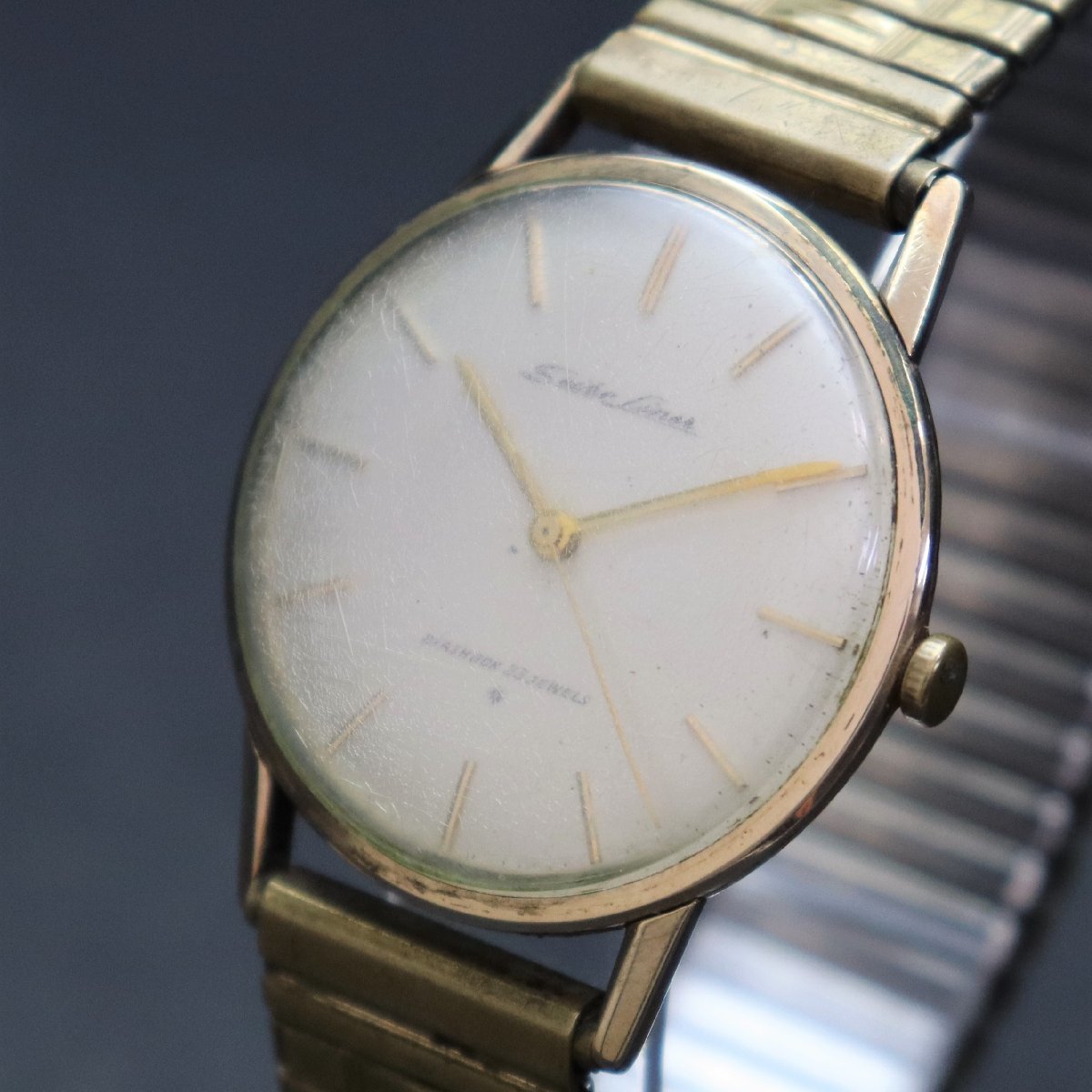 SEIKO LINER セイコー ライナー 16010 手巻き SD文字盤 23石 AGFケース 