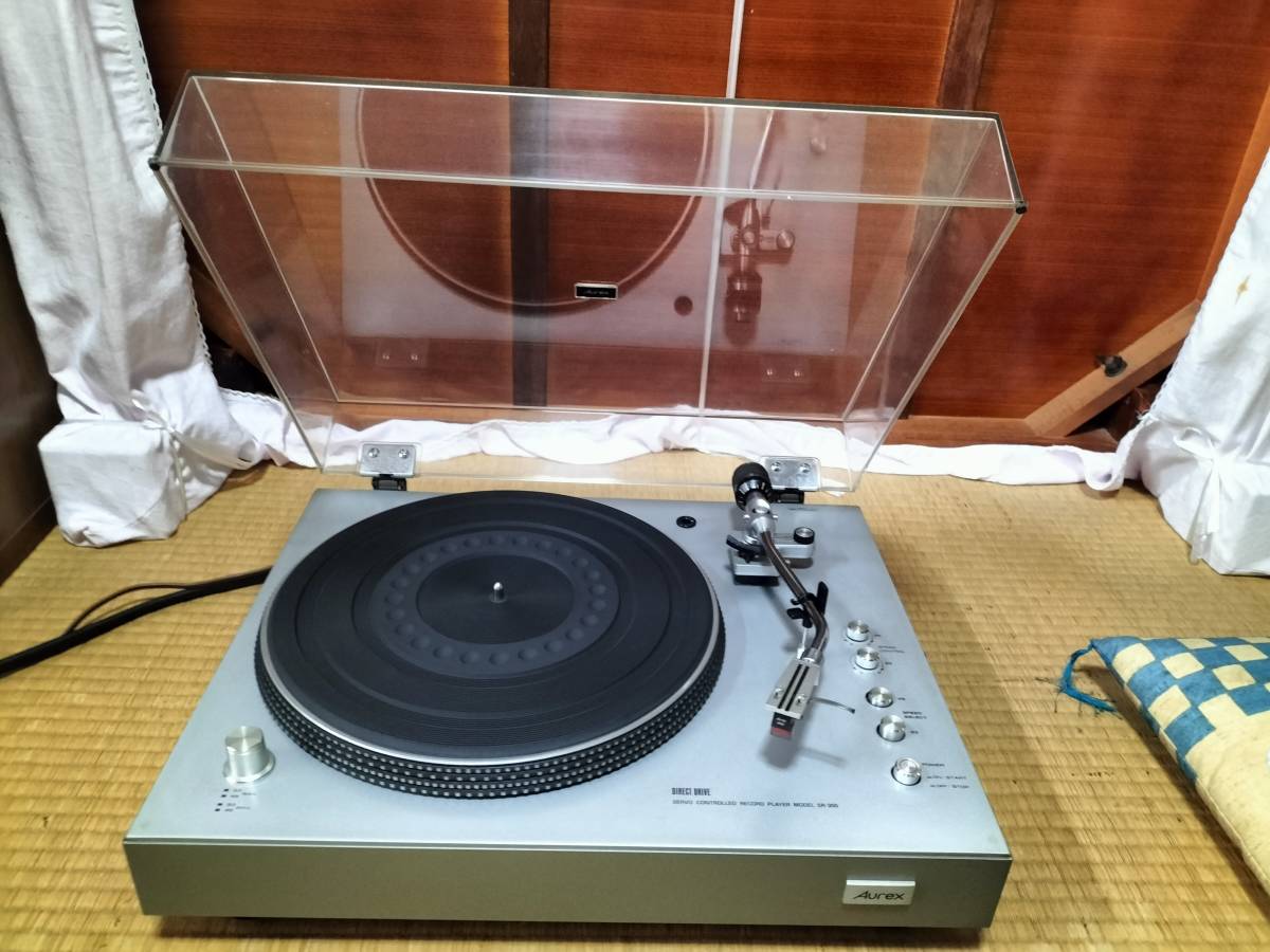 希少種】 Aurex SR-355 ダイレクトドライブ レコードプレーヤー 動作