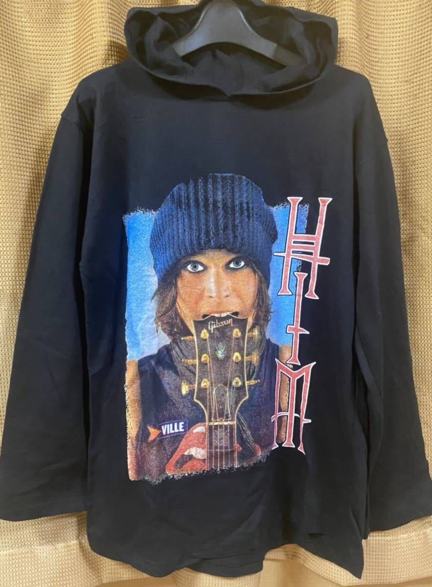 レア 00s HIM ビンテージ パーカー M ブルガリア製 vintage hoodie / バンドTシャツ black sabbath anthrax cradle of filth metallica
