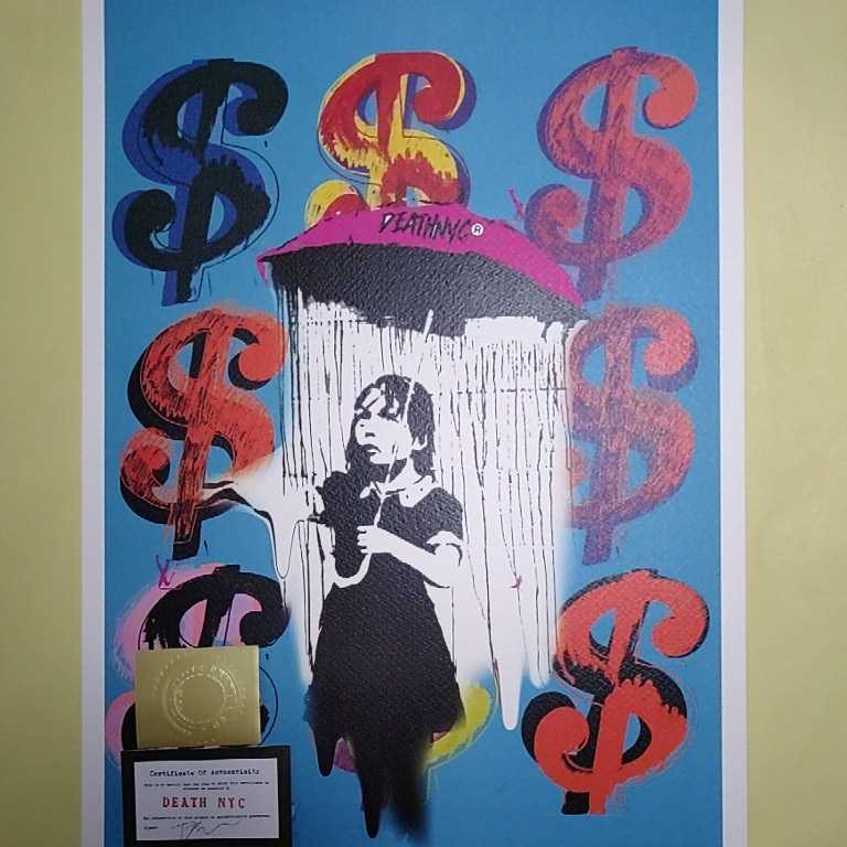 DEATH NYC 世界限定100枚 アートポスター Banksy バンクシー Andy