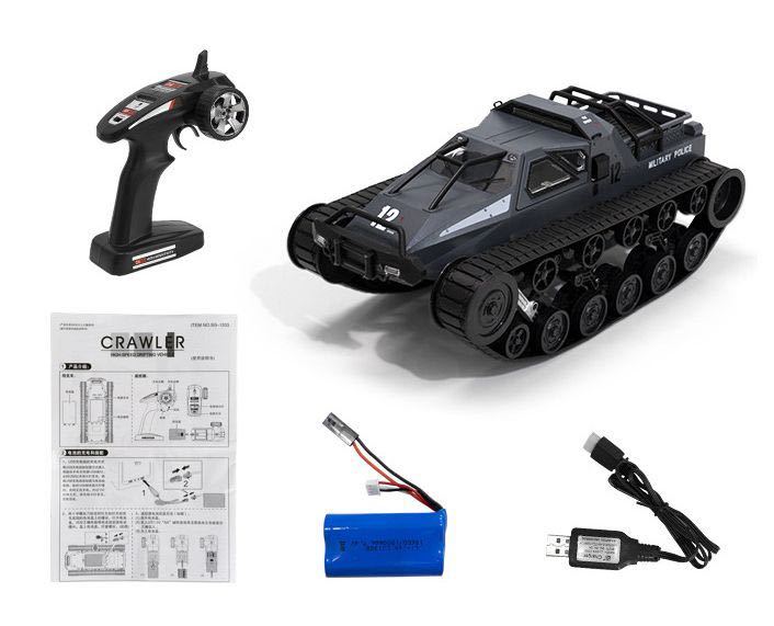 JJRC D843M 防水 ミストスプレー 発煙 RC RIPSAW EV2 戦車 1/12 ラジコン クローラー タンク 迫力 キャタピラ ...