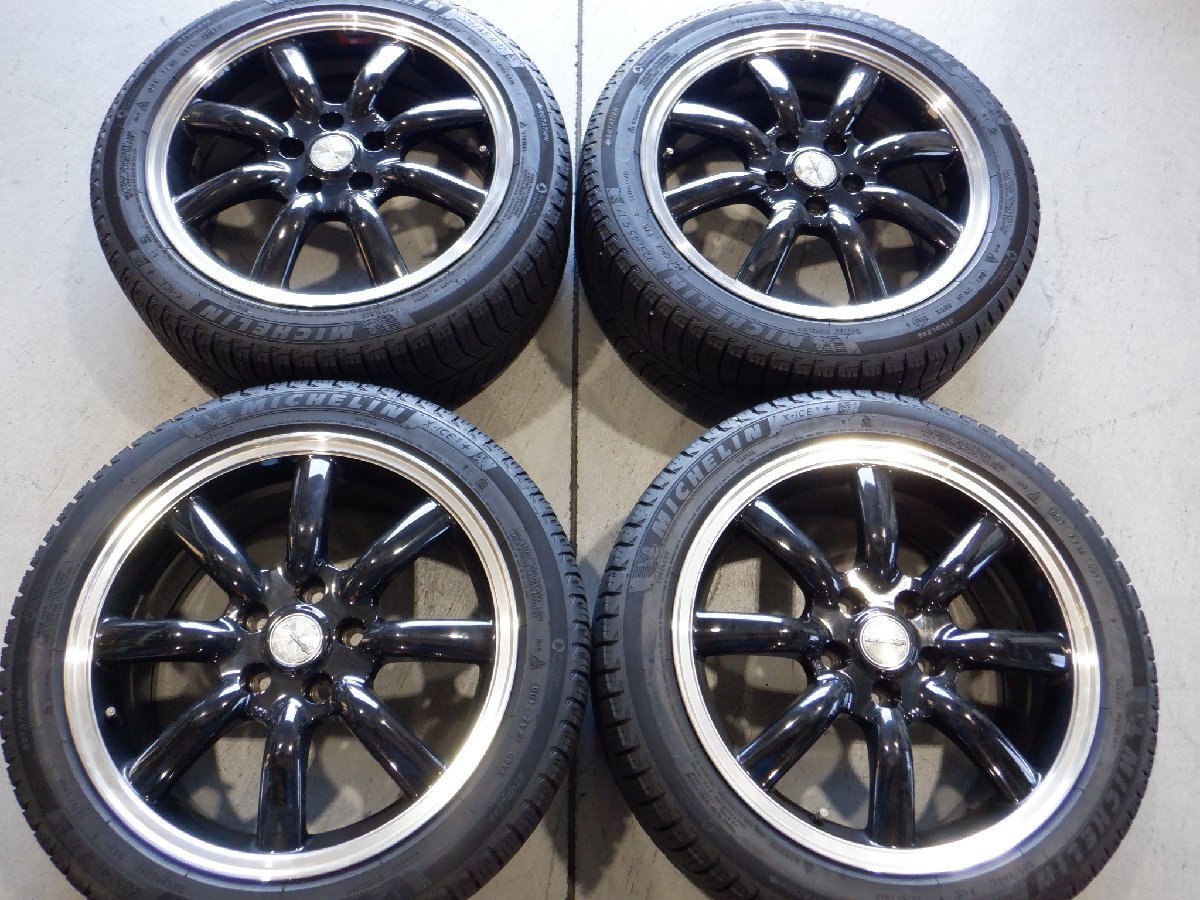 ユーロデザイン N626D 17インチ 7.5J +48 5穴 112 ホイール 4本 MICHELIN X-ICE 3+ 225/45R17 スタッドレス MINI F54 クラブマン ゴルフ A3
