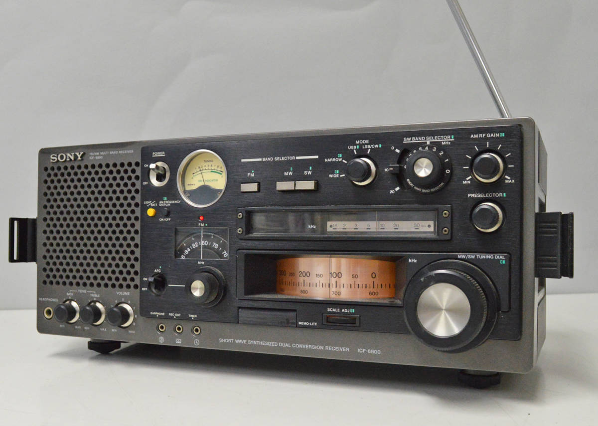 SONY マルチバンドレシーバー ラジオ ソニー ICF-6800 AM ⁄ FM 公式 