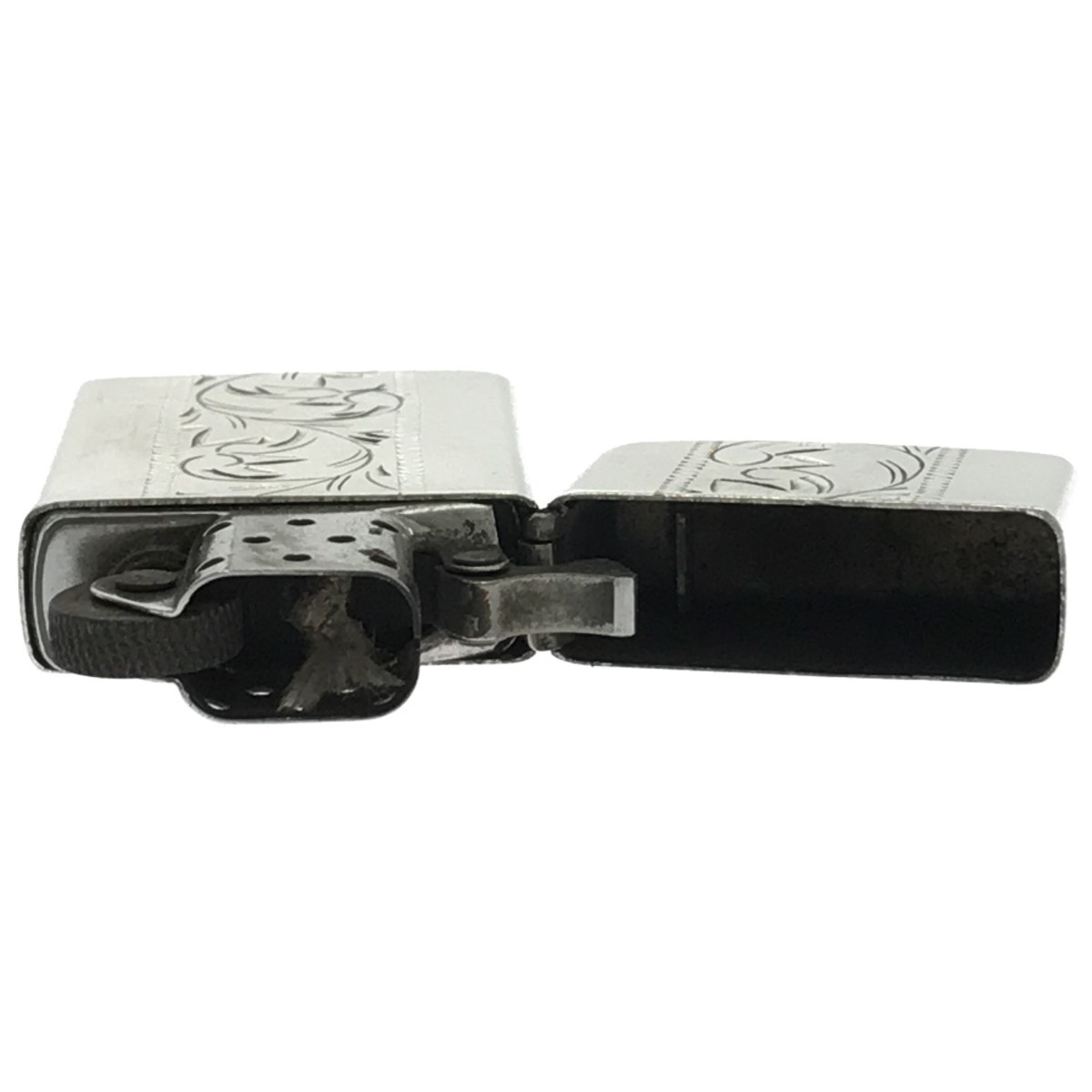 ZIPPO STERLING ジッポー 2000年製 両面 手彫り 彫刻 アラベスク 