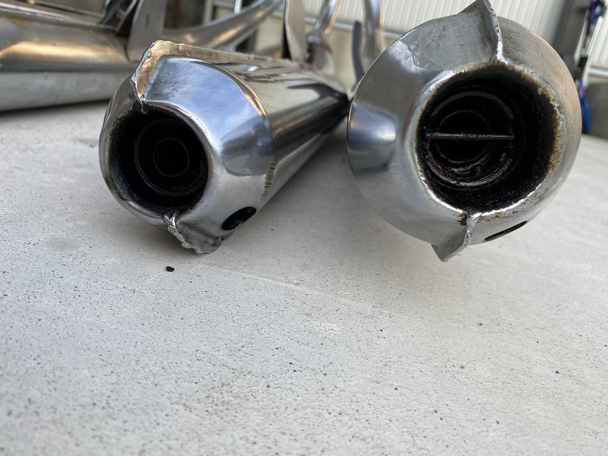 希少 4本出し GT380 後期 純正マフラー チャンバー 当時物/ CBX バブ 