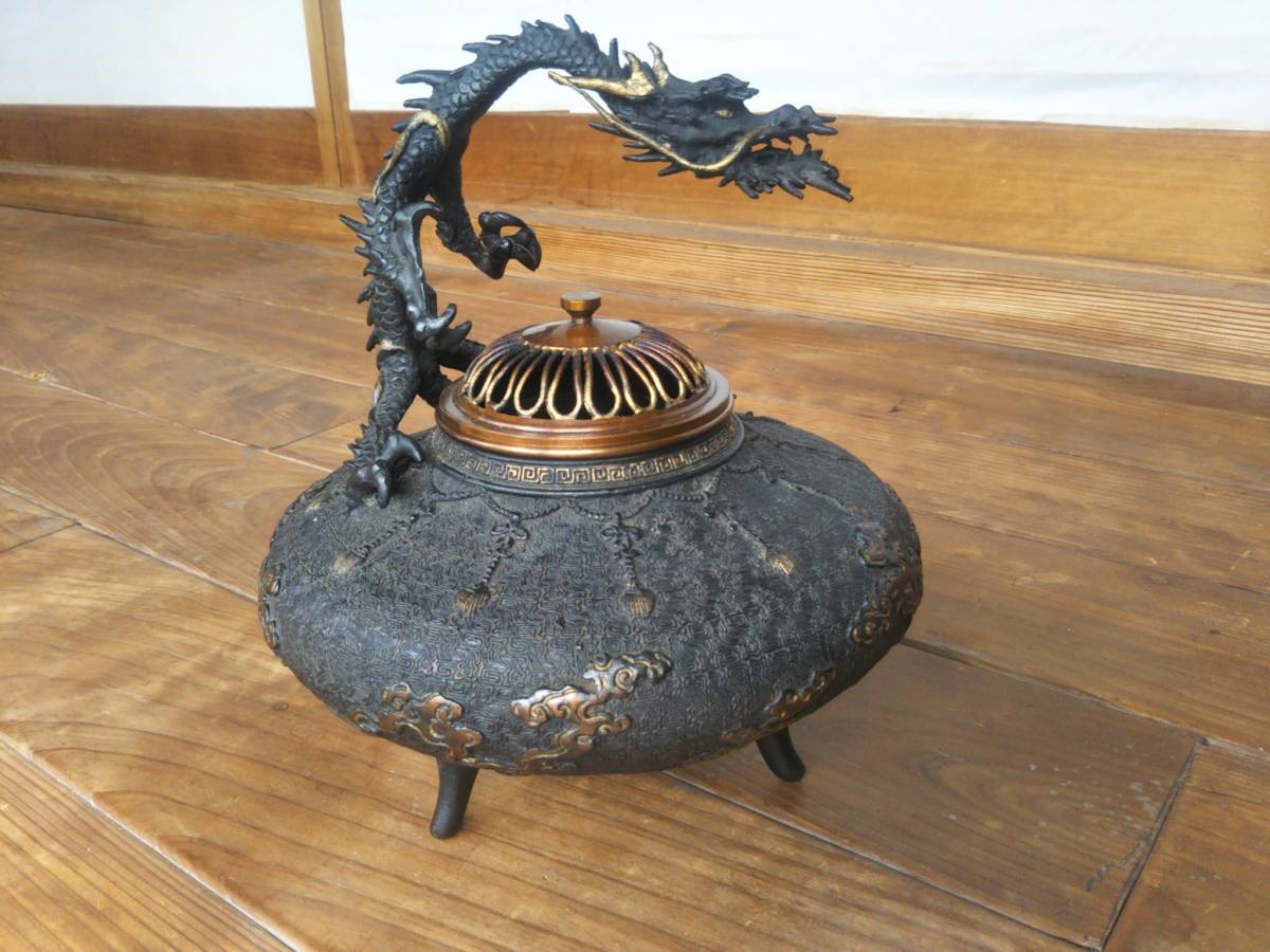 香炉 米田秀保 Yahoo!オークション 三足 銅製 蝋型鋳銅 | 高岡銅器 - 高