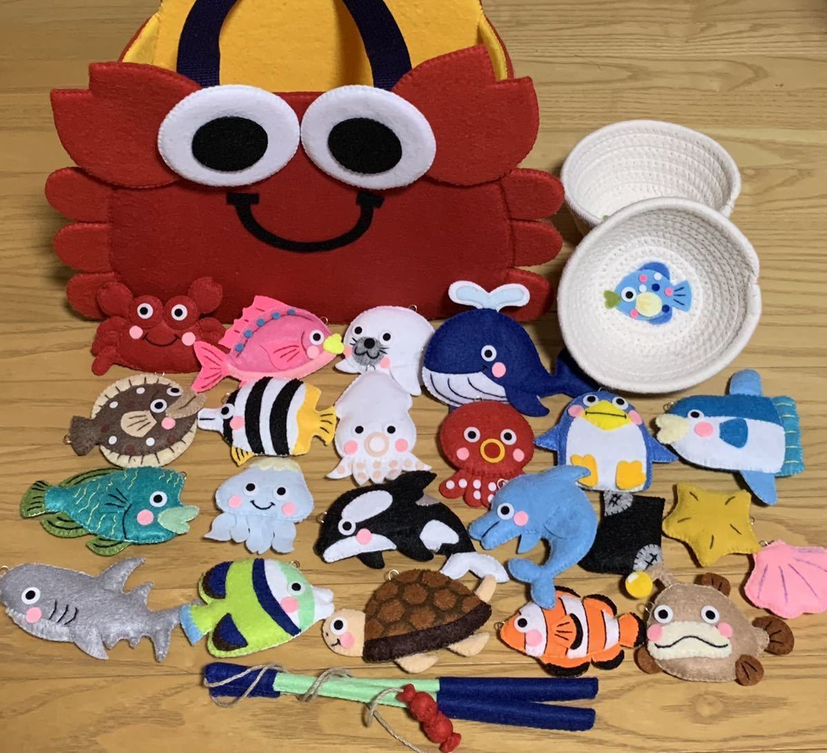 お魚釣り フェルト 手作り ハンドメイド 室内遊び 保育 知育 施設 セット 玩具 プレゼント その他 売買されたオークション情報 Yahooの商品情報をアーカイブ公開 オークファン Aucfan Com