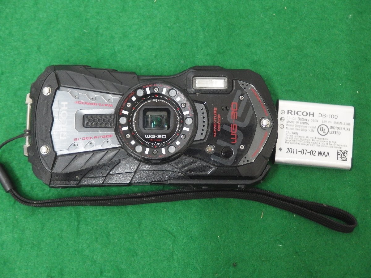 レ□/Zク2575 ☆RICOH リコー WG-30 デジタルカメラ 撮影OK 中古 ジャンク