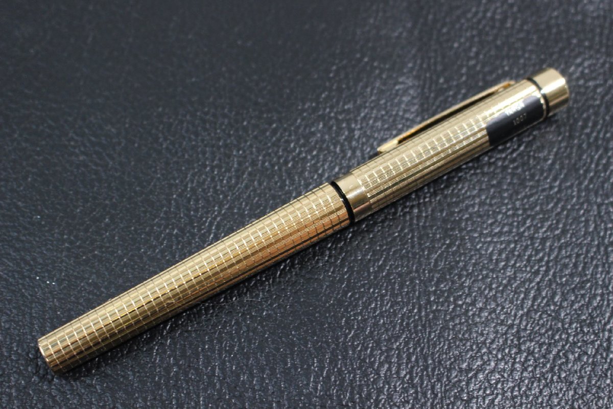 Sheaffer Gold Vintage Electroplated Pen Fountain Targa UK Nib With 
