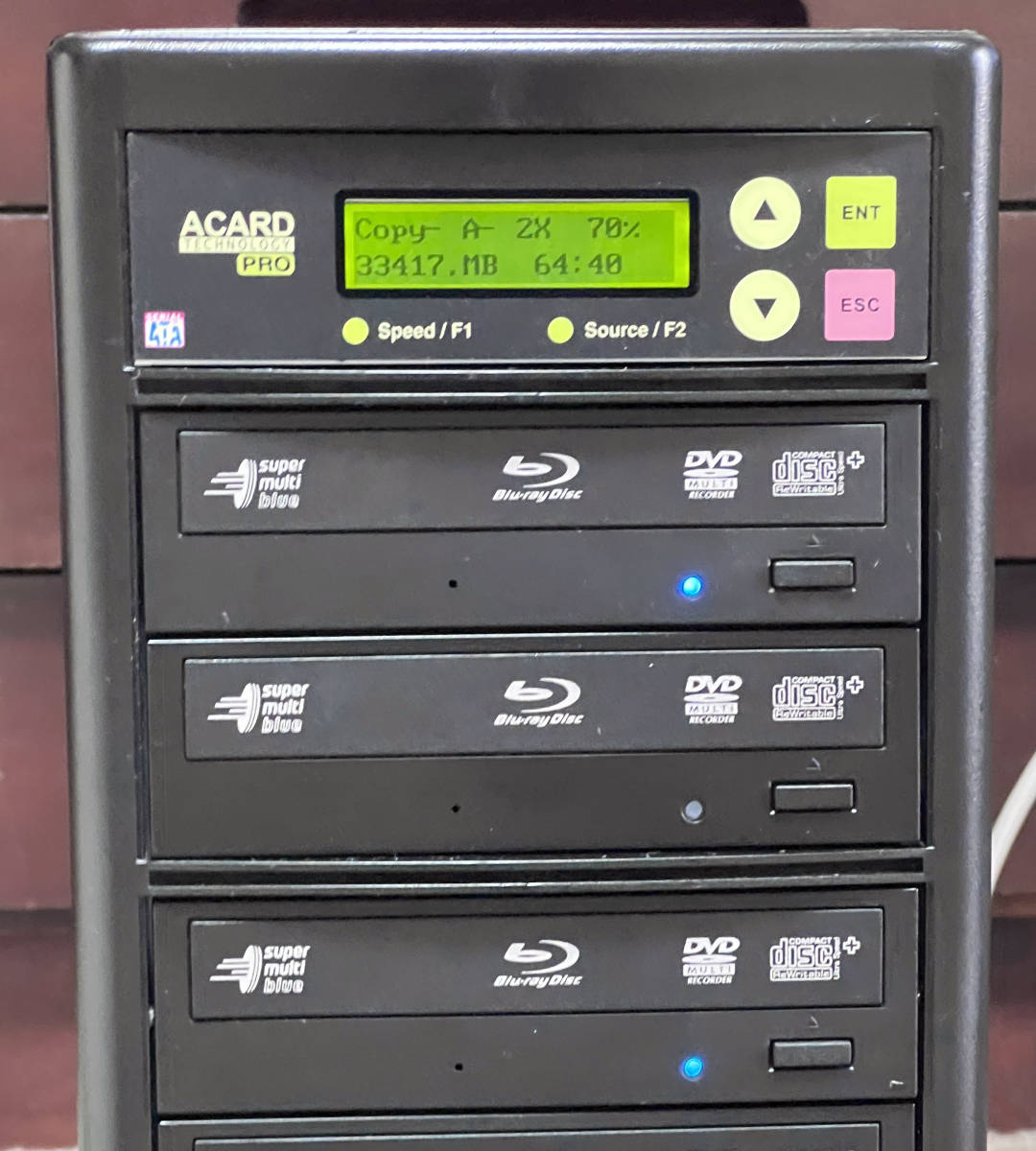 ACARD Pro DVD・BDデュプリケーター/BDx6+HDD/動作品・証拠ビデオ有