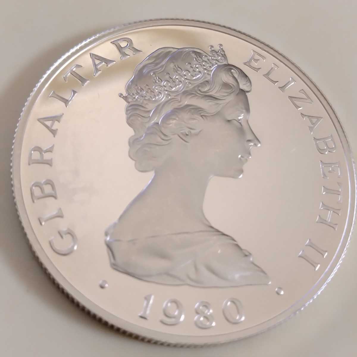 ジブラルタル 1クラウン銀貨 0 プルーフ Gibraltar 1 - of クラウン