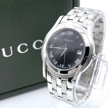 5500M GUCCI 腕時計 | デイト メンズ・レディース共通グッチ5500系を