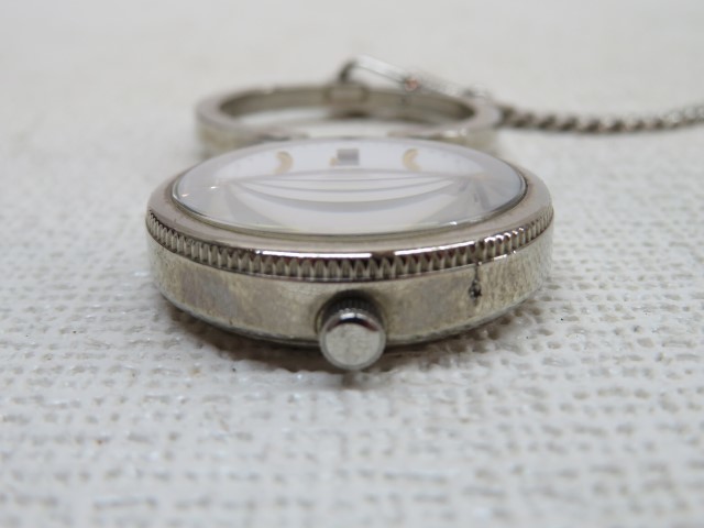 ALL SILVER/925/重量58.0g Charles Vogele CV-7518 懐中時計 クォーツ 