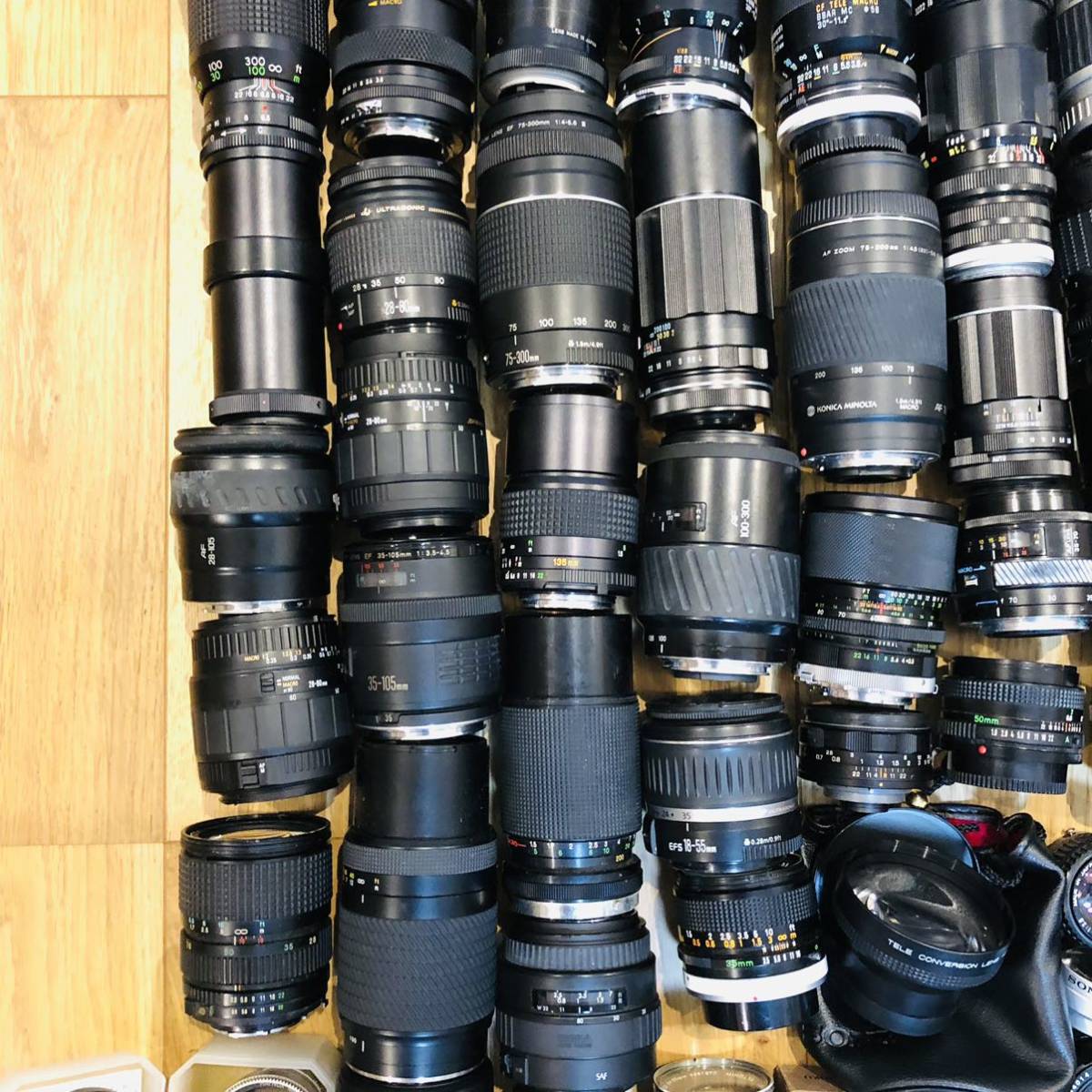 ジャンクフィルムカメラレンズまとめて canon nikon MINOLTAなど