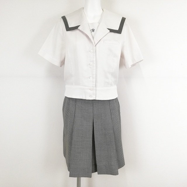  1円 セーラー服 チェックスカート 上下2点セット 夏物 半袖 柄1本線 女子 学生服 中学 高校 白 山本寛斎 制服 ランクC EY0049(学生服)｜売買されたオークション情報、yahooの商品情報をアーカイ 学生服