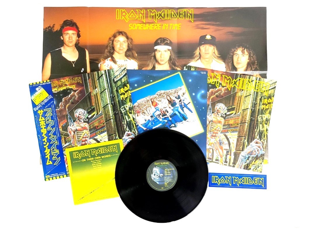 定番人気，新作 IRON MAIDEN/アイアンメイデン サムホエア イン タイム 帯付き S33-1003 LP レコード 4大特典付き ヘヴィメタル バンド 31454A1(Iron Maiden)｜売買されたオークション情報、yahooの商品情報をアーカイブ Iron Maiden
