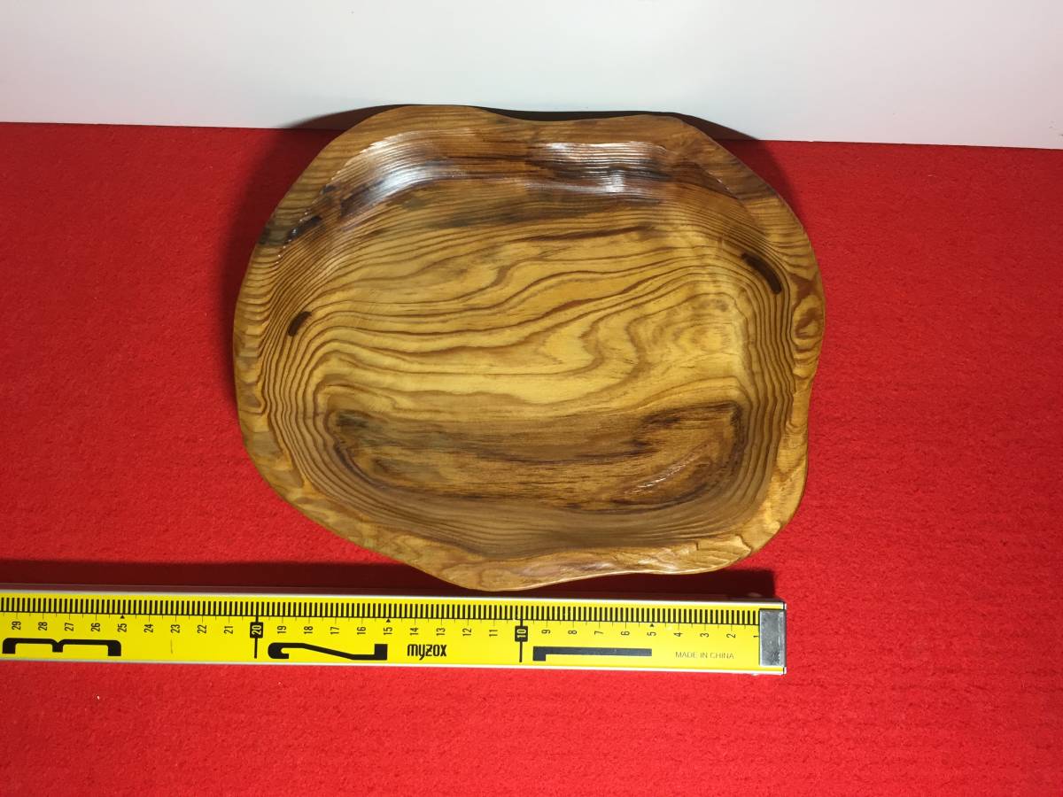 世界遺産 お皿 工芸品 逸品 屋久杉で創った丸皿(高橋工芸