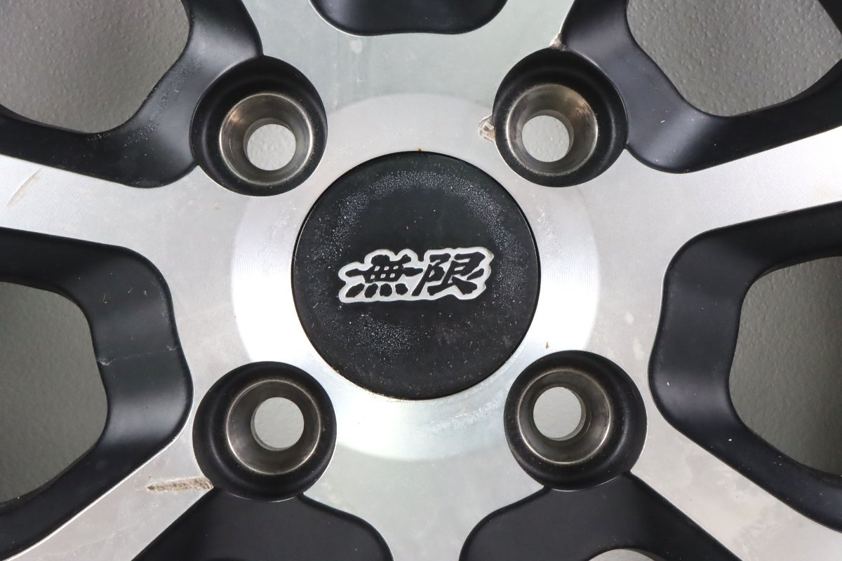 無限 MUGEN ホイール MDY フラットブラックミラーフェイス 15×5J イン