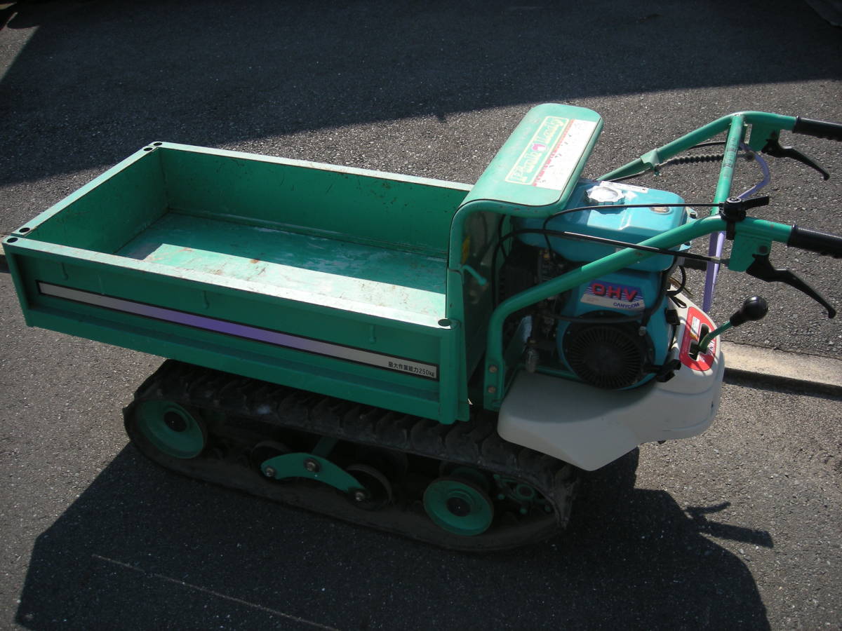 筑水キャニコム クローラ運搬車 BP412 手動ダンプ 最大積載量250kg