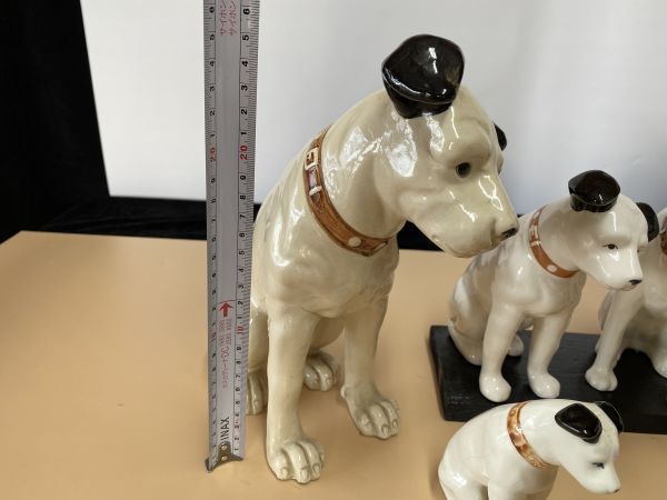 rk☆Victor・ビクター犬7体まとめて・貯金箱タイプ付き☆ニッパー・犬